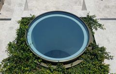 circular glass skylight