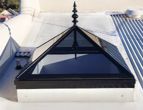 Custom Pyramid Glass Skylight