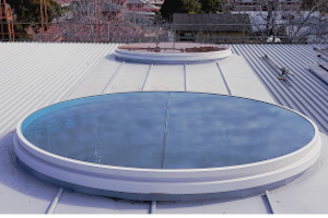 Circular Glass Skylights in Sydney Public School