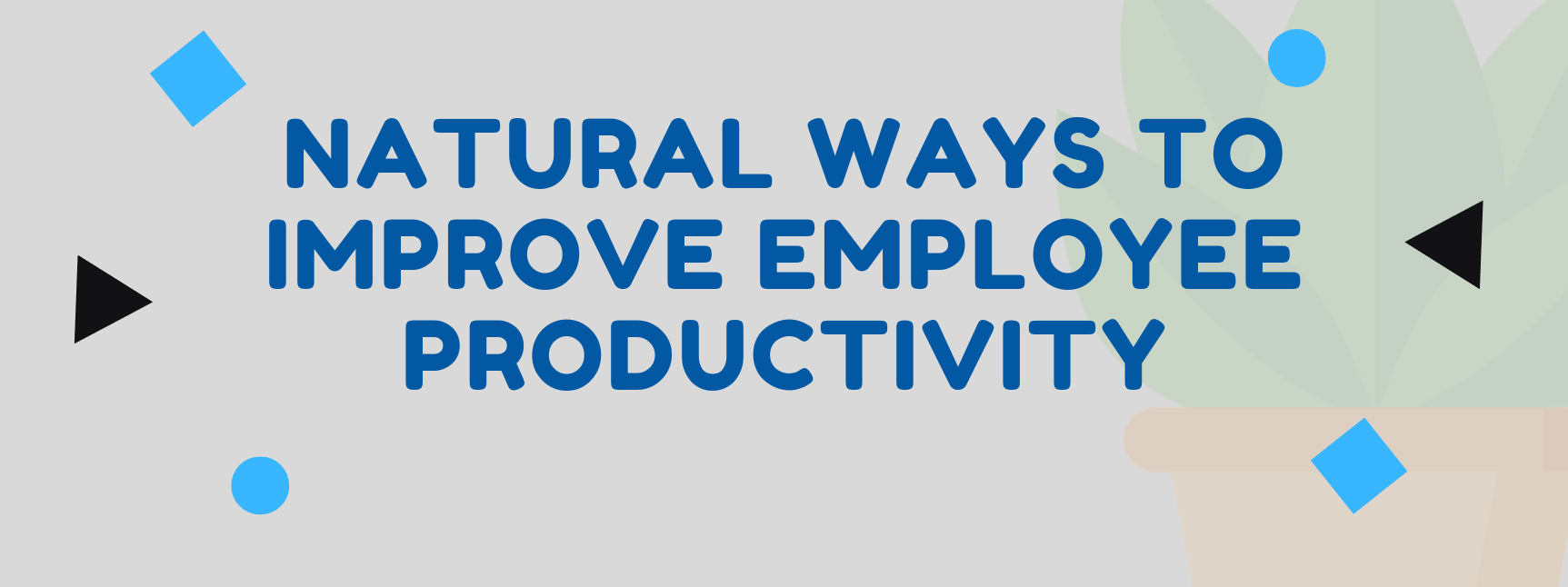 Natural Ways to Improve Employee Productivity (Infographic)