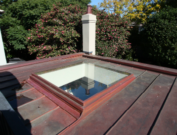 Copper Skylights Exterior