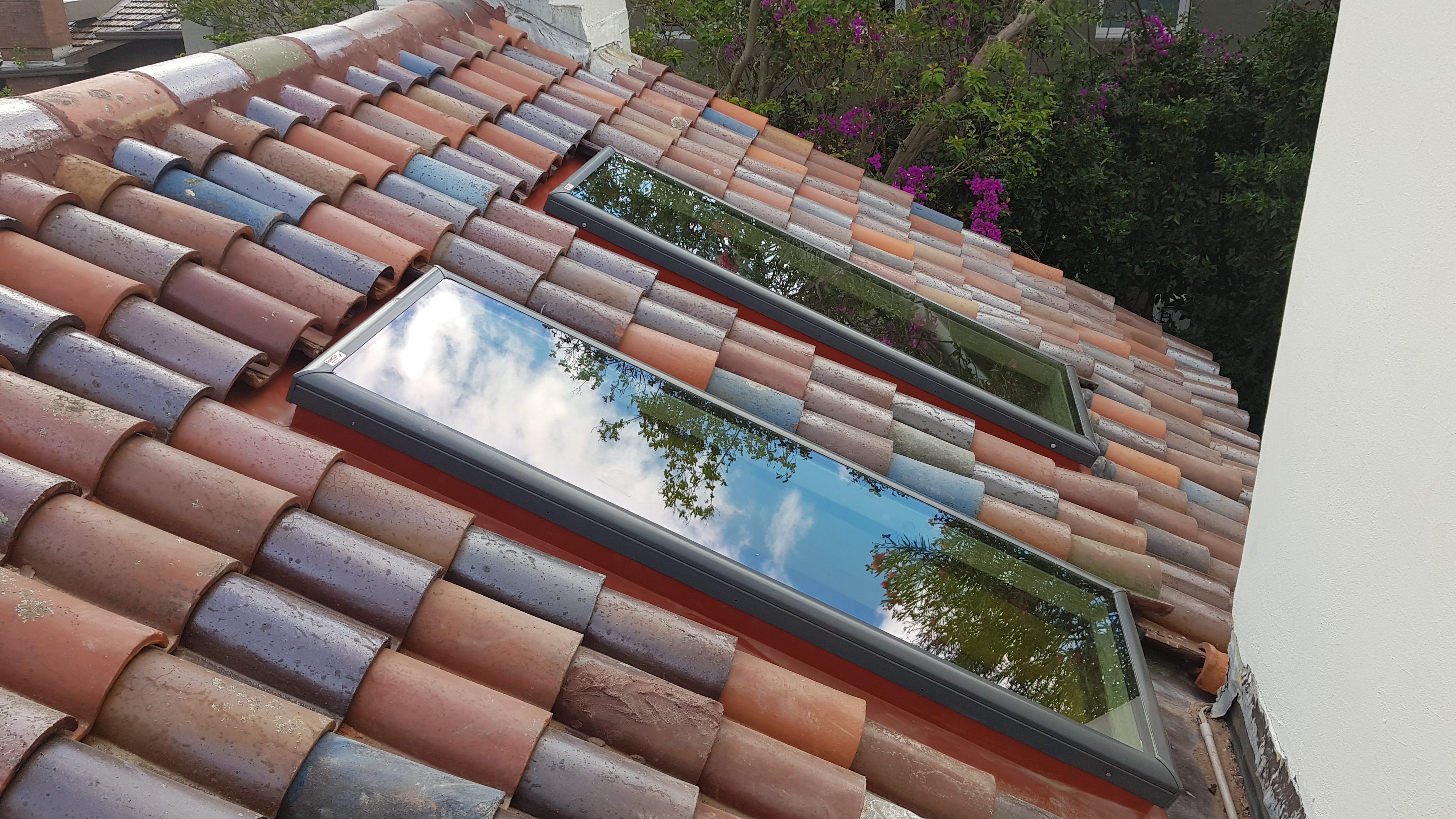 Skyspan Custom Flashing installed in Velux FCM Skylight SKYSPAN