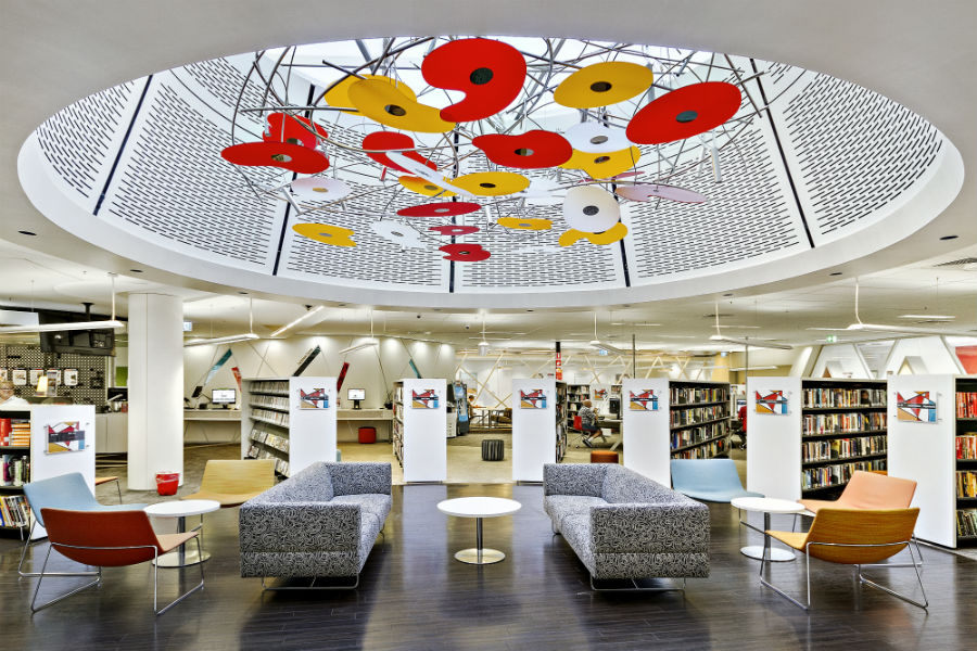Large Circular Skylight Randwick Library Projects SKYSPAN