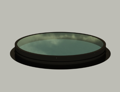 circular glass skylight