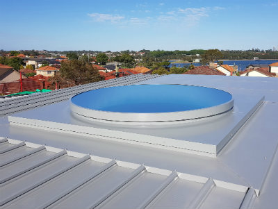 circular glass skylight